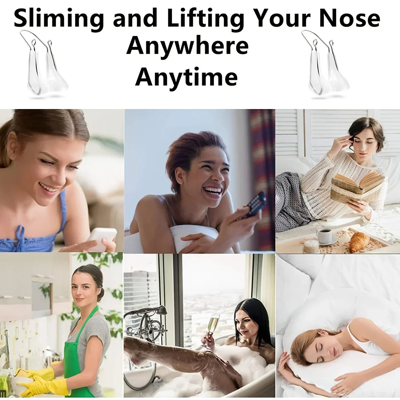 A Painless Nose Bridge Corrector Suitable for Both Women and Men, Suitable for Lifting and Pulling Wide and Curved Noses