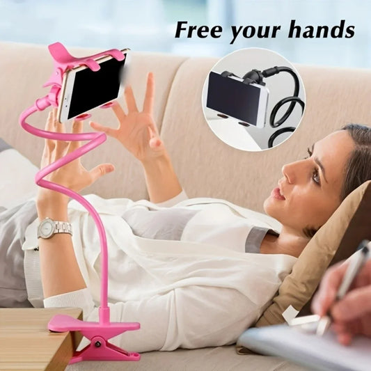 Universal Mobile Phone Bracket Clamp Bedside Desktop Long Arm Lazy Person Phone Stands Support For iPhone Xiaomi Huawei Samsung