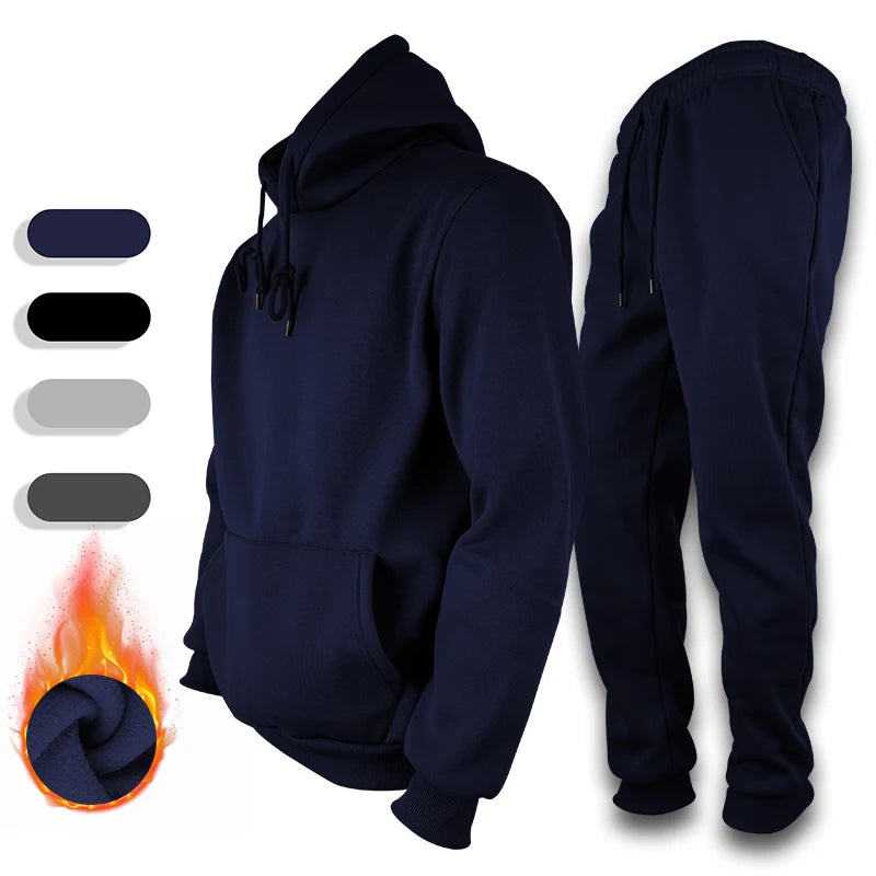 Track Suits For Men 2 Piece Hoodies With Sweatpants Sets Casual Running Jogging Sport Suit Sets S-3XL