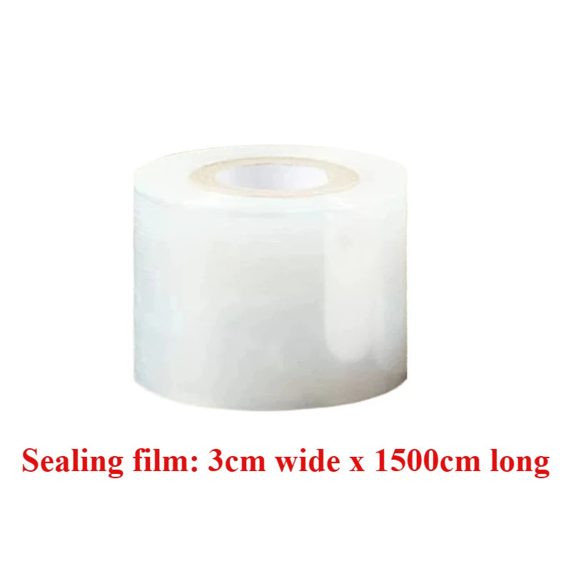 1pc 3cmx1500/6500cm Leak-Proof Stretchable Wine/Liquor Bottle Seal - Anti-Evaporation, Anti-Aging White Film for Secure Storage