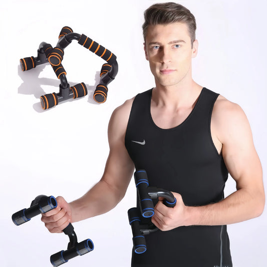 Anti slip push up H-shaped support bar home fitness power frame gym handle push up bar arm and chest muscle training
