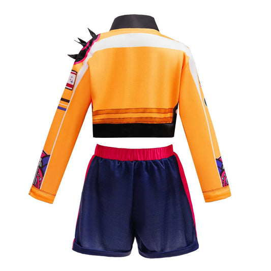 4-12 Years K-POP Rumi Cosplay Girls Clothing Sets Mira 3Pcs Girls Suits Halloween Zoey Birthday Party Costume New Kids Clothes