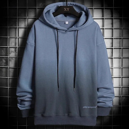 Men's Oversized Hoodies Pullover Sweatshirts Harajuku Hip Hop Loose Hoodie Mens Streetwear 2025 Autumn Winter Men Print Clothing