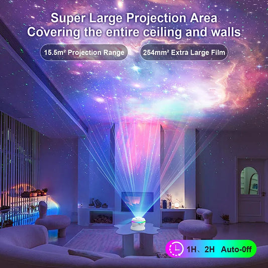 Galaxy Projector Lights Star Lamp with Meteor Effects and Timer LED Space Galaxy Lamp Room Decor for Adults Kids Christmas Gift