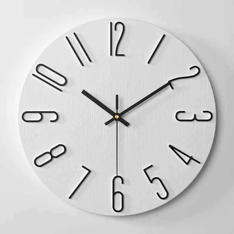 3D Digital Clocks Living Room Wall Clock Simple Creative Household Dial Watch Fashion Decorative Clock 12 inch 30CM Wall Clocks
