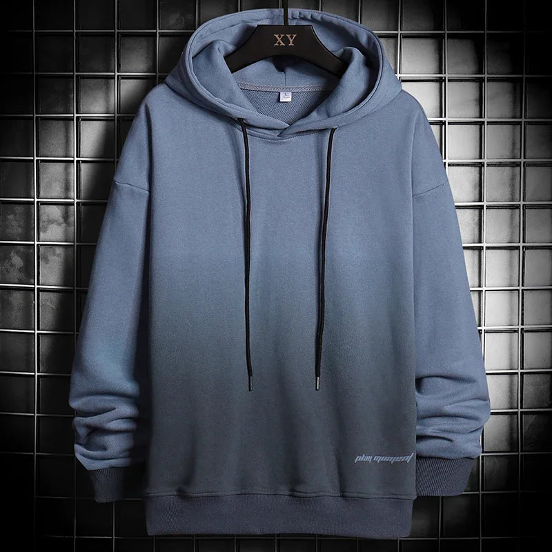 Men's Oversized Hoodies Pullover Sweatshirts Harajuku Hip Hop Loose Hoodie Mens Streetwear 2025 Autumn Winter Men Print Clothing