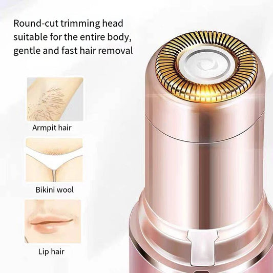 HOMEFISH Lipstick-Shaped Electric Hair Remover Eyebrow Shaper Women's Hair Removal Device Mini Facial Hair Removal Instrument