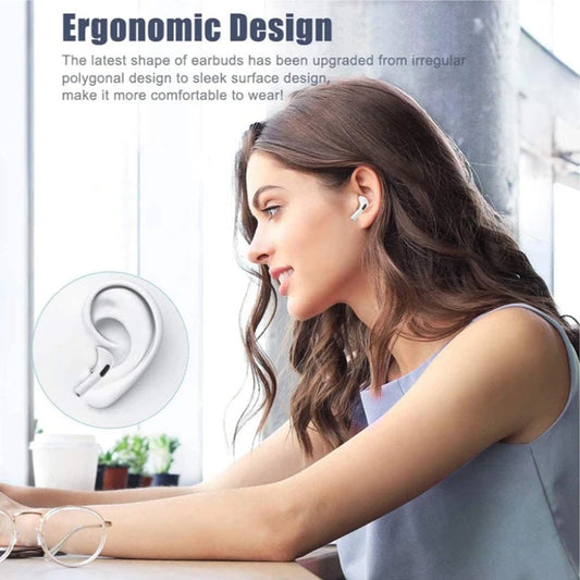 Wireless Earbuds TWS Bluetooth Headphones Deep Bass Stereo Sound Ear Buds Wireless Waterproof in-Ear Earphones with Mic,