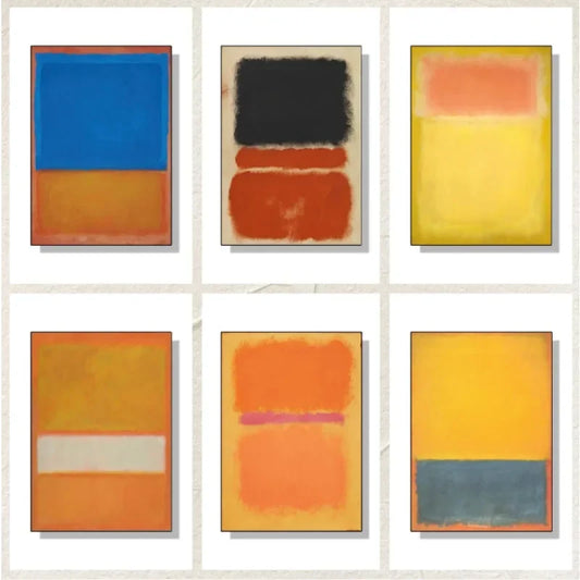 Wall Art Poster Canvas Painting for Room Office Abstract Mark Rothko Colorful School Decoration Stuff Home Decor