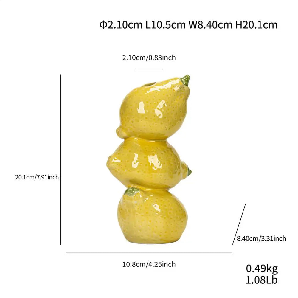 Ceramic Fruit Vase Decorative Ceramic Vase For Flowers Floral Container Party Kitchen Decorations For Table Centerpieces Offices