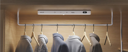 WILLED  Motion Sensor Cabinet Light Battery Display 60 LED Touch Light Bar Wireless Rechargeable Battery Night Light