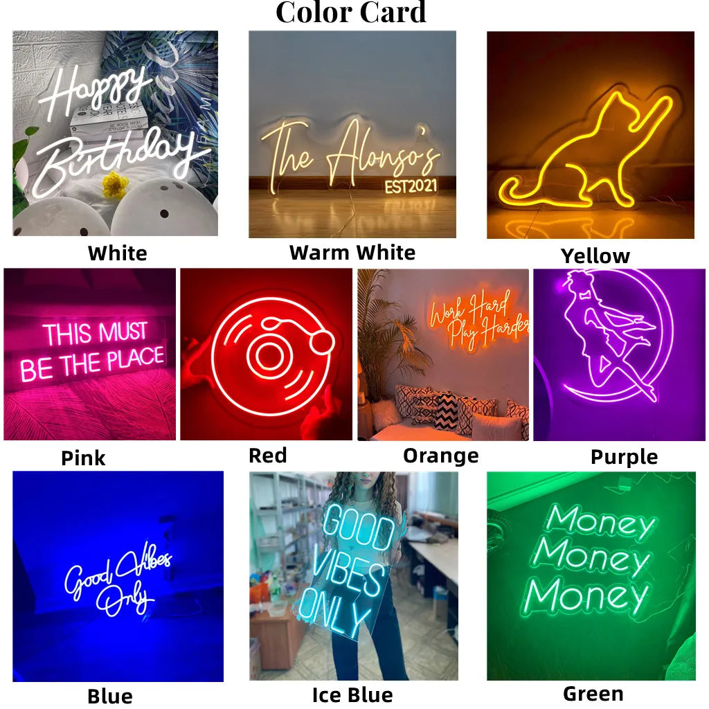 Led Neon Light Hello There, Hell Here Neon Sign,Personalized Gifts, Room Decor Lights, Horror Decor with turned off O & T