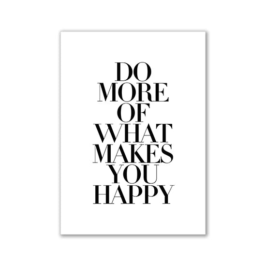 Canvas Painting Quotes Letters Wall Art Kitchen Posters and Prints Ofiice Black and White Wall Pictures for Living Room