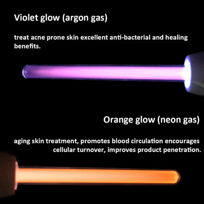 Replace High Frequency Glass HF Electrode for Facial Device Reduce Oily Skin Acne Wrinkle Ozone Bactericidal Promote Circulation