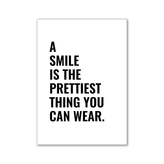 Canvas Painting Quotes Letters Wall Art Kitchen Posters and Prints Ofiice Black and White Wall Pictures for Living Room