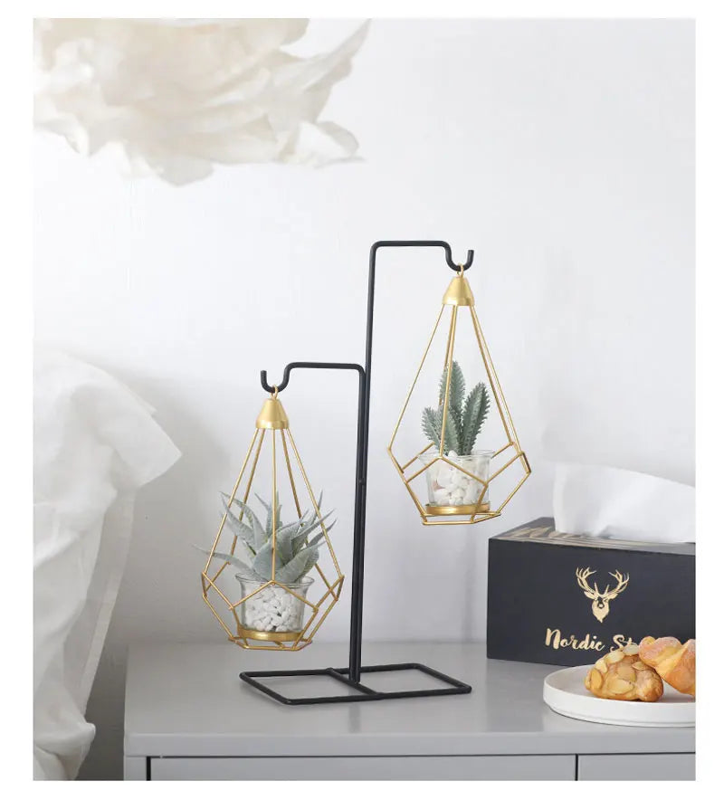 Creative Home Decoration Crafts Imitation Potted Plant Basket Nordic Furnishing Ornaments Art Livingroom Bedroom Hotel Decor
