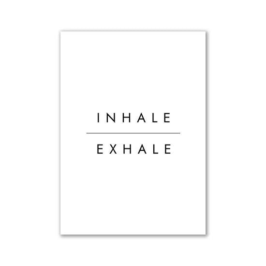 Canvas Painting Quotes Letters Wall Art Kitchen Posters and Prints Ofiice Black and White Wall Pictures for Living Room