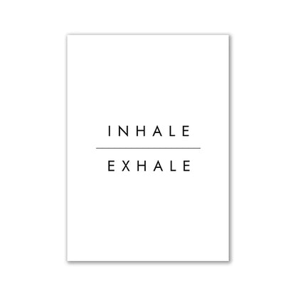 Canvas Painting Quotes Letters Wall Art Kitchen Posters and Prints Ofiice Black and White Wall Pictures for Living Room