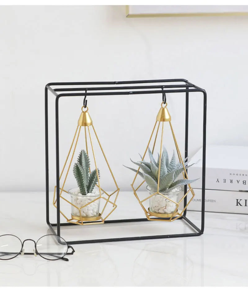 Creative Home Decoration Crafts Imitation Potted Plant Basket Nordic Furnishing Ornaments Art Livingroom Bedroom Hotel Decor