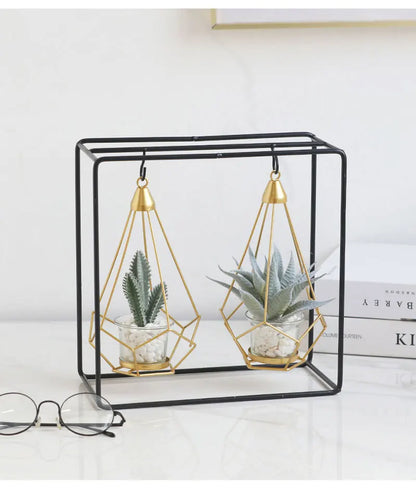 Creative Home Decoration Crafts Imitation Potted Plant Basket Nordic Furnishing Ornaments Art Livingroom Bedroom Hotel Decor