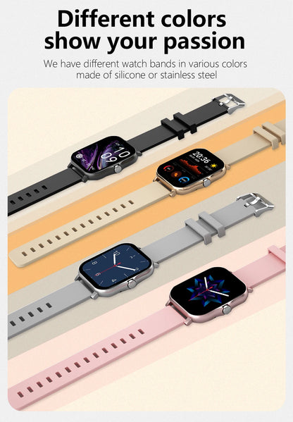 1.83'' Sport Smart Watch Fitness Clock Health Monitor Waterproof Smartwatch Wireless Call Watches for Men Women IOS Android 2025