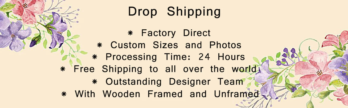 5 Piece Canvas Wall Art Custom Photo Customized Posters Picture Home Decor Framed Painting Interior Decor Room Decoration