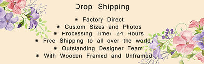 5 Piece Canvas Wall Art Custom Photo Customized Posters Picture Home Decor Framed Painting Interior Decor Room Decoration