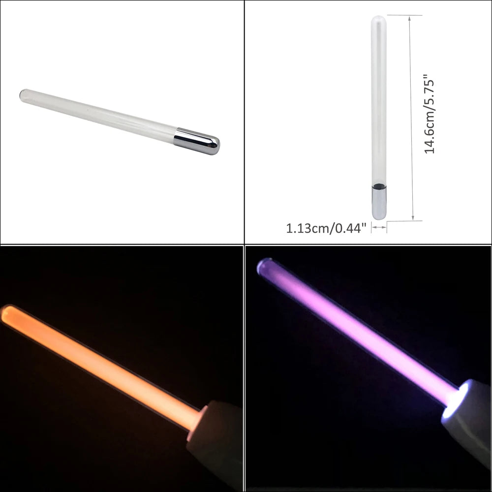 Replace High Frequency Glass HF Electrode for Facial Device Reduce Oily Skin Acne Wrinkle Ozone Bactericidal Promote Circulation