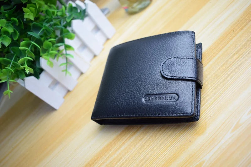 Men's wallet made of genuine leather wallet Short Hasp carteira masculina Purse 2024 luxury male billetera hombre erlek czdan