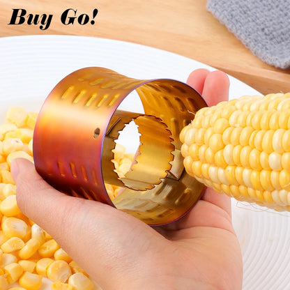 Creative Stainless Steel  Corn Stripper Corn Stripping Tool with Non-Slip Grip Corn Peeler Slicer Cutter Pitter Vegetable Tools