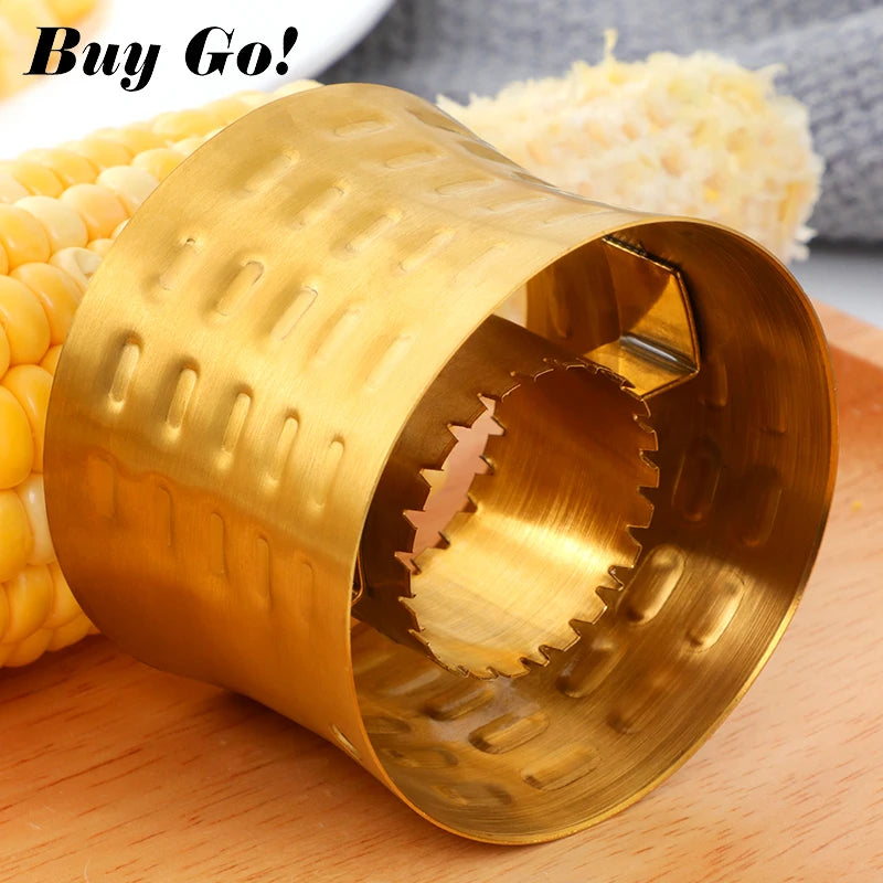 Creative Stainless Steel  Corn Stripper Corn Stripping Tool with Non-Slip Grip Corn Peeler Slicer Cutter Pitter Vegetable Tools