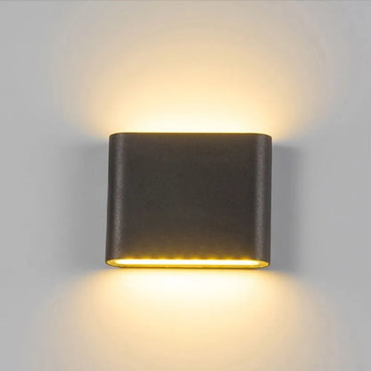 Nordic LED Wall Lamp 12W Outdoor Indoor Wall Light Aluminium Modern Night Light for Bedroom Balcony Garden Decoration
