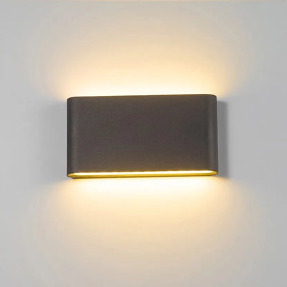 Nordic LED Wall Lamp 12W Outdoor Indoor Wall Light Aluminium Modern Night Light for Bedroom Balcony Garden Decoration