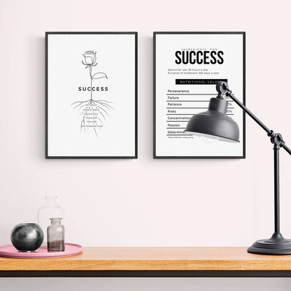 Canvas Painting Quotes Letters Wall Art Kitchen Posters and Prints Ofiice Black and White Wall Pictures for Living Room