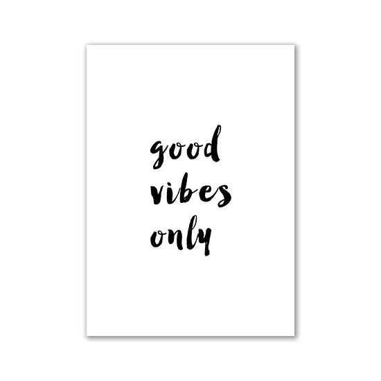Canvas Painting Quotes Letters Wall Art Kitchen Posters and Prints Ofiice Black and White Wall Pictures for Living Room