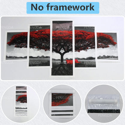 Wall Art Home Decor Framework Canvas Pictures 5 Pieces Paintings HD Prints  Living Room Custom Made Poster PENGDA