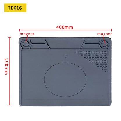 Silicone Soldering Mat Pad Desk Platform  for Welding Station Iron Phone PC  Repair Magnetic Heat Insulation No Lead S-160