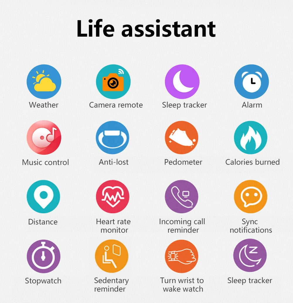 1.83'' Sport Smart Watch Fitness Clock Health Monitor Waterproof Smartwatch Wireless Call Watches for Men Women IOS Android 2025