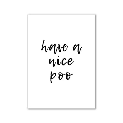 Canvas Painting Quotes Letters Wall Art Kitchen Posters and Prints Ofiice Black and White Wall Pictures for Living Room