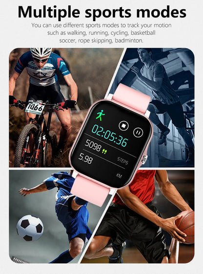 1.83'' Sport Smart Watch Fitness Clock Health Monitor Waterproof Smartwatch Wireless Call Watches for Men Women IOS Android 2025