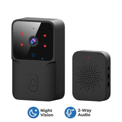 2026 Wireless Smart Video Doorbell, 2.4G WiFi Home Security Camera, 2-way Audio, Night Vision, Battery, Secure Home Monitoring