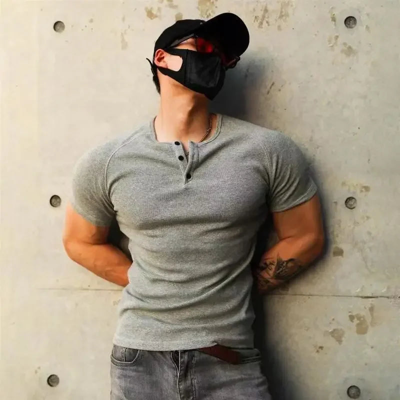 Man Tee Shirts Gym Top Slim Fit Skinny T Shirt For Men Plain White No Logo Muscles Cheap Clothes And Comfortable Y2k New In Xl