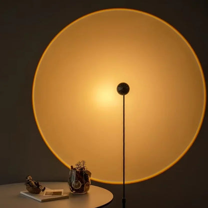 Sun Set Floor Lamp Minimalist Living Room Corner Lamp Bedroom Bedside Cafe Hotel Indoor Decor LED Atmosphere Tall Standing Lamp