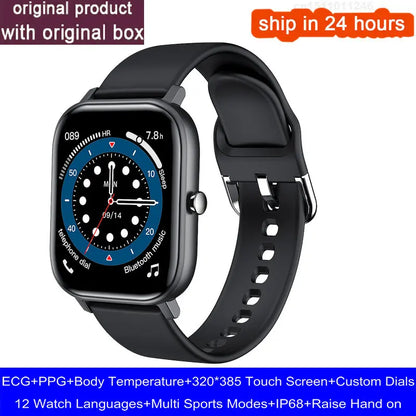 New Smart Watch Men 24H Health Monitor Sports Fitness Tracker Custom Watch Face Smartwatch Women 20MM Strap for Android Ios