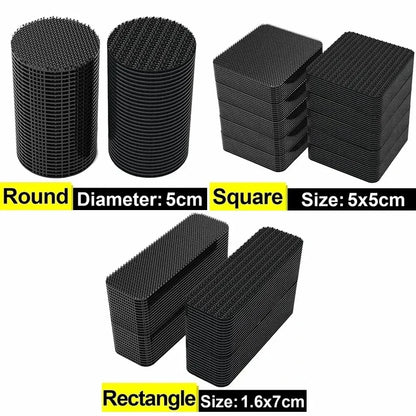 Nylon Double-sided Adhesive Sofa Self-adhesive Foot Pad Invisible Fixing Stickers Punch-free Non-slip Velcro  Self Adhesive