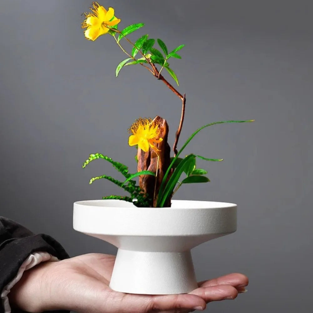 Creative Crafts Ceramic Vase Artificial Flower Decorative Flower Pots Desk Decoration Floral Arrangement Vases Modern Home Decor