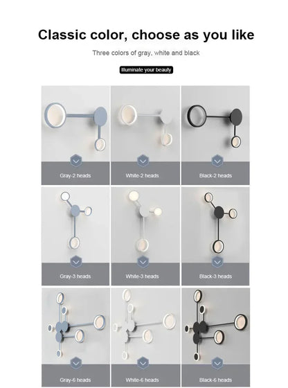 Nordic Modern Wall Lamp Led Minimalist Wall Light  Living Room Bedroom Staircase Light Home Decoration Bedside Wall Sconce Lamps