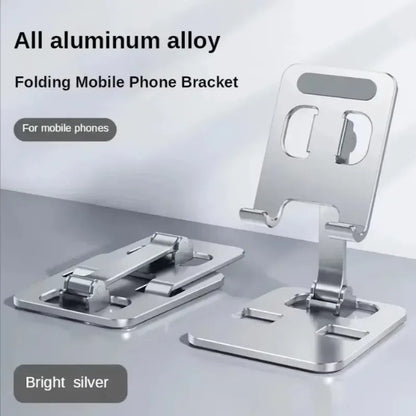 Fashion Universal Foldable Desk Phone Holder Mount Stand For iPhone 12-17 Mobile Phone Holder Tablet Desktop Metal Holder
