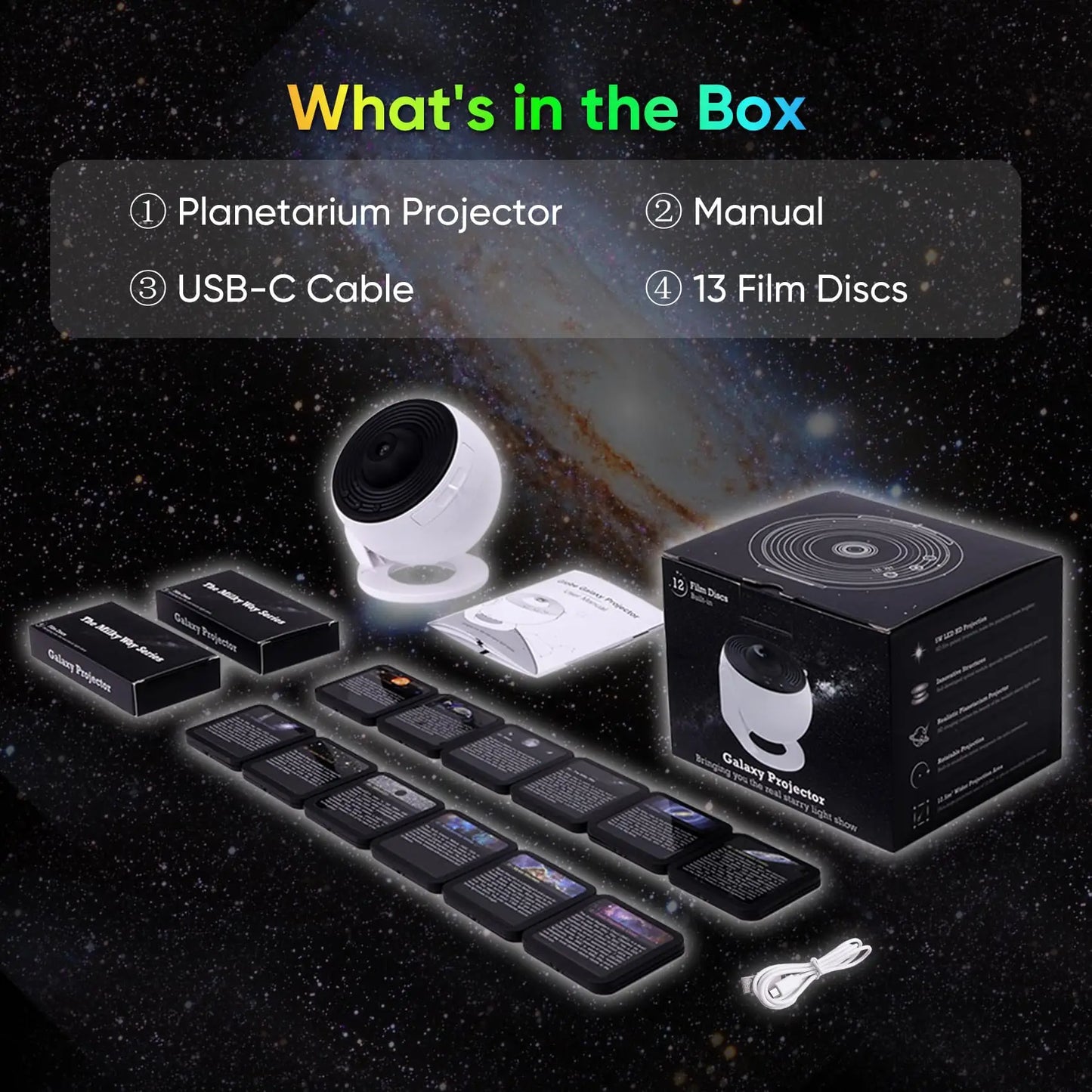 Galaxy Projector for Bedroom Home Planetarium Projector Lamp LED Space Galaxy Lamp Ceiling Room Decor for Kids Adults Projector