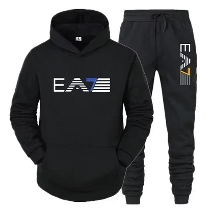 Men's Tracksuit Set: Stylish, Comfortable, and Casual - Autumn/Winter Men's Sportswear Set with Jacket and Pants (Two-Piece Set)